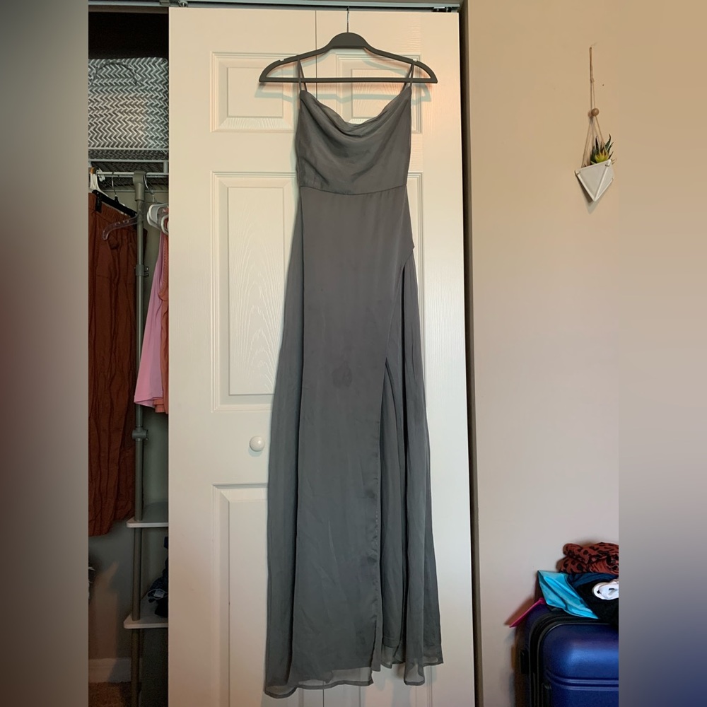 Lulus sage maxi formal dress
